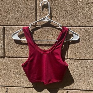 Athletic Maroon Tank Top